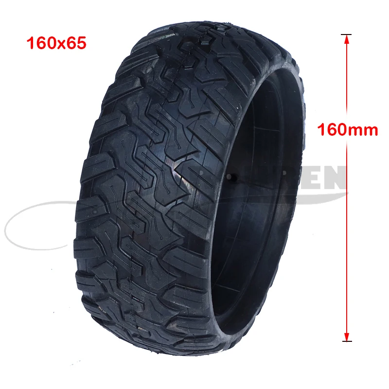 160*65 solid rubber tyres 160x65 mm Non inflatable Tires for Hoverboard ,Electric Skateboard, Scooter trolley, Wheelchair wheel