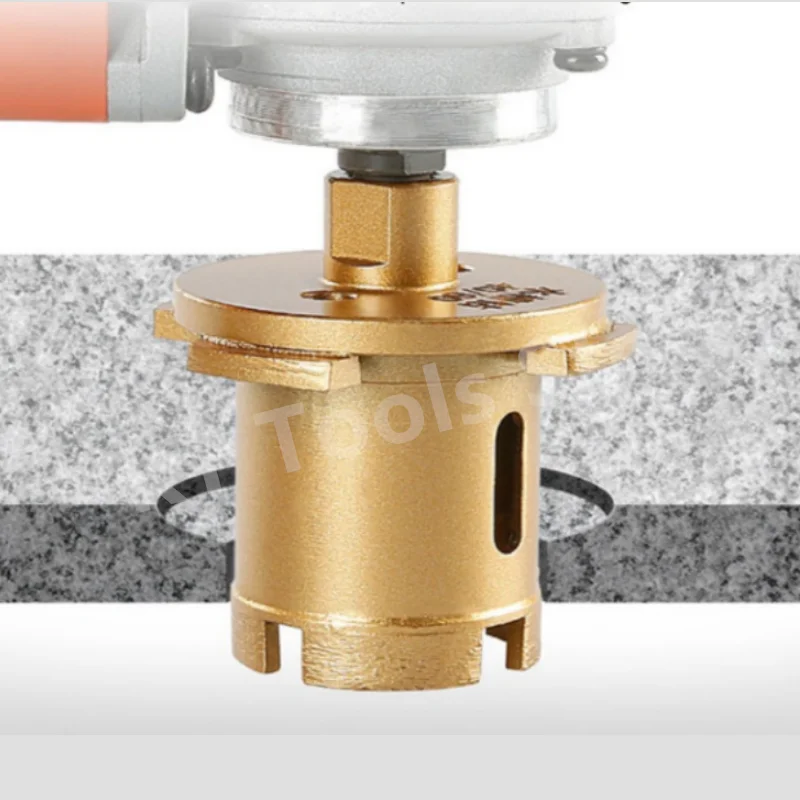 Imagem -06 - Broca Elétrica do Núcleo do Diamante Lavatório Pia Buraco Abridor Ferramenta Elétrica para Granito Mármore Quartzo Telha Ângulo Moedor 1pc