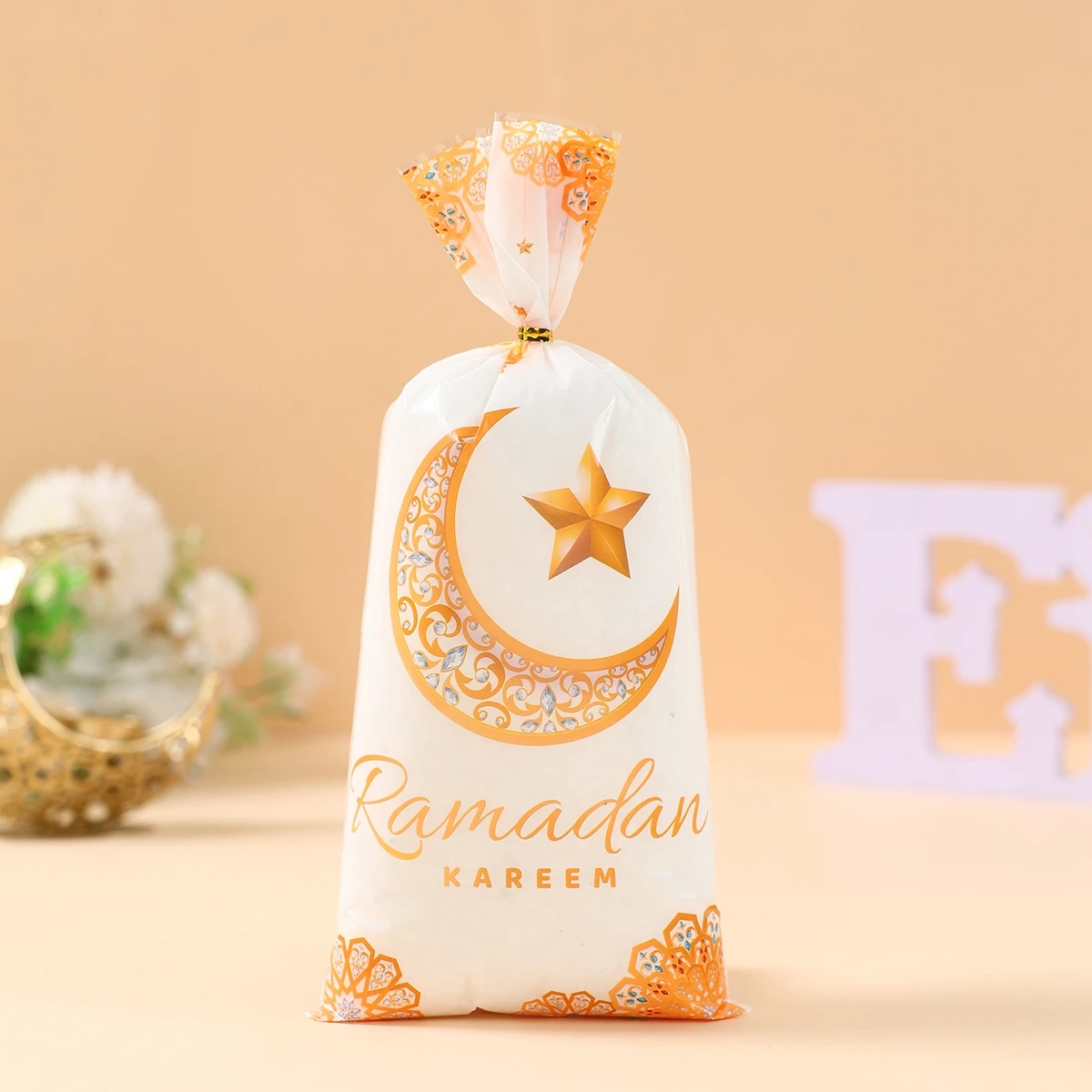 25/50/100 Stuks Eid Mubarak Maan Snoep Tas Ramadan Kareem Decoratie 2025 Voor Thuis Islamitische Moslim Eid Al-Fitr Feestartikelen Gift Bag