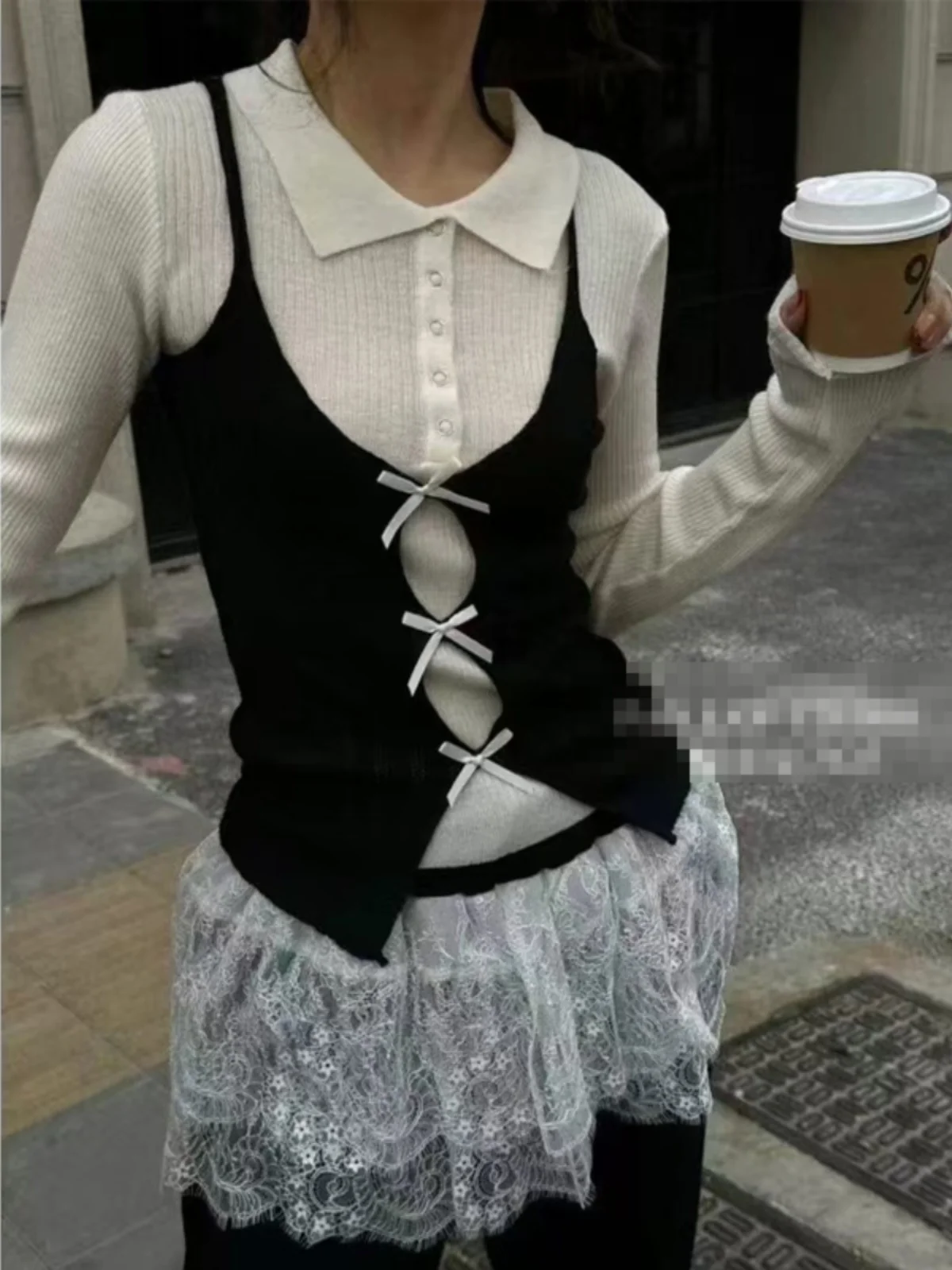 

Faionable корейская женская трикотажная футболка с воротником irt, искусственная двухсекционная футболка весна-лето ort Sve, облегающая футболка для поездок на работу