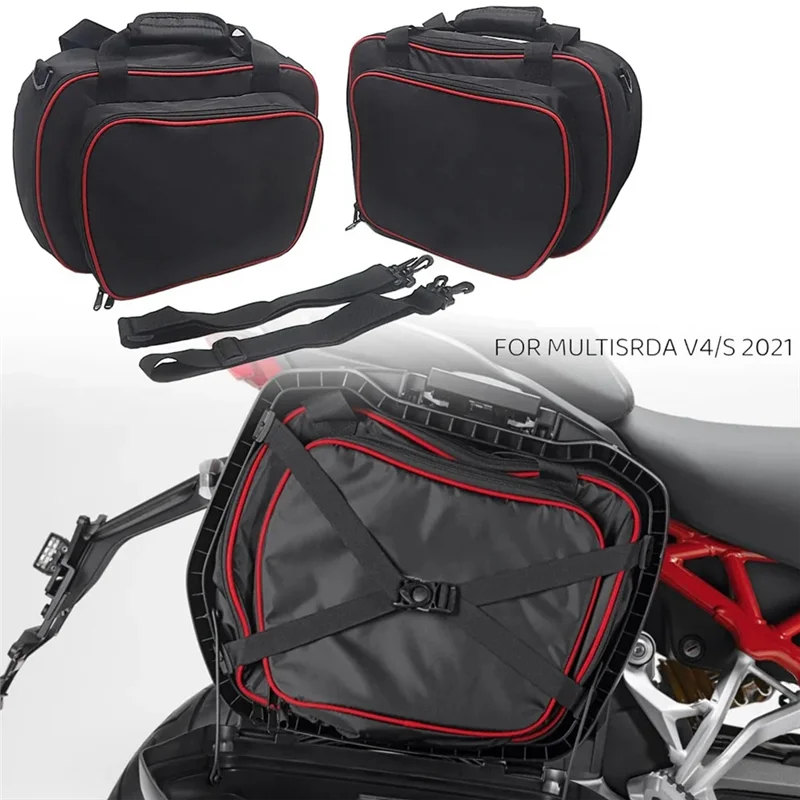 

P-Premium-Motorcycle Accessories Inner Bags Side Panniers Cases Bags For Ducati Multistrada V4 S 2021 MULTISTRADA V4