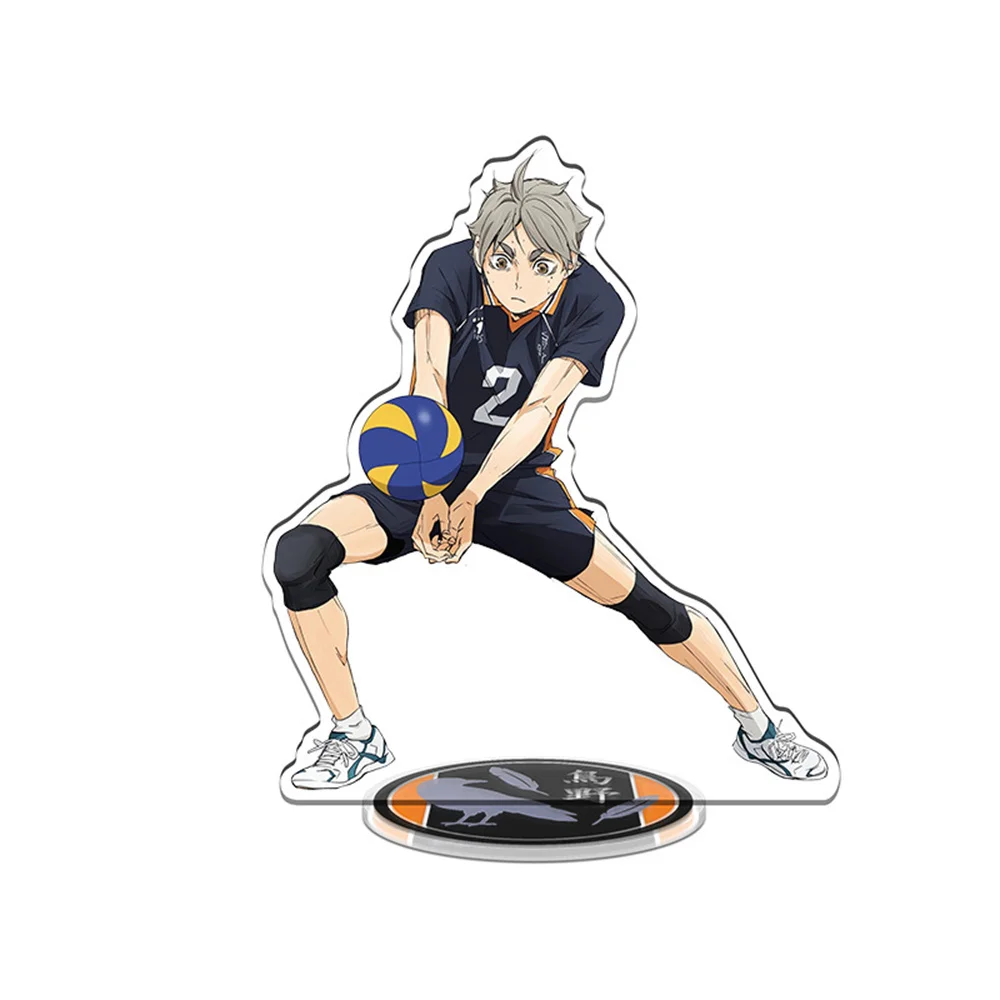 Anime volleyball Young person HD 15CM Acrylic Keychain Stand Kageyama Tobio Volleyball Boys Figures Characters Desktop Standing