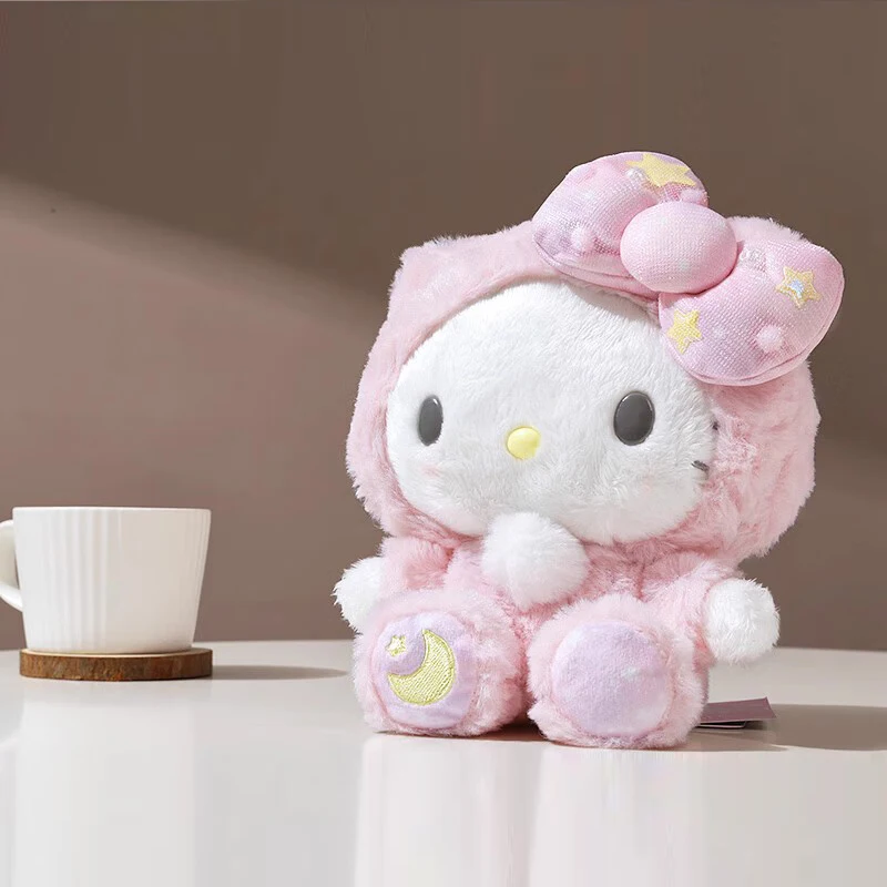 Original Sanrio Cartoon Plush Toy Kawali  Hello Kitty Kuromi My Melody Cinnamoroll Soft Stuffed Doll Pendant Toys Girl Gift