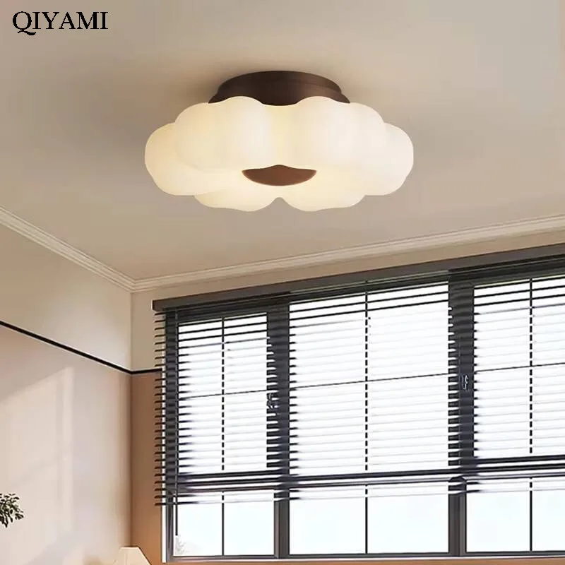 Medieval Cream Style Bedroom Ceiling Lamp Nanyang Style Princess Room Lamps Modern Minimalist Designer Study Lamp