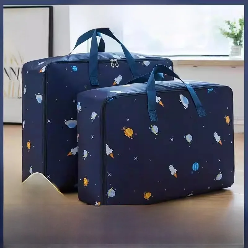 

Прочная сумка для хранения из оксфордской ткани, водонепроницаемая дорожная сумка, сумка для переезда, сумка для хранения одежды и одеял, пылезащитный органайзер для дома