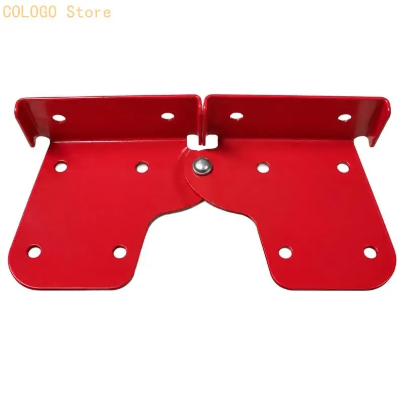 Folding Ladder Hinge Replacement, Aluminum Alloy Central Pin Hardware with Multi-Hole Flanged Plates for Household Repair D0LD