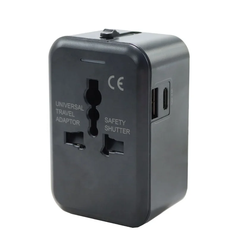 

Универсальный дорожный адаптер с USB C — универсальное настенное зарядное устройство по всему миру с адаптером питания переменного тока для США, ЕС, Великобритании, Австралии, подарка, акция