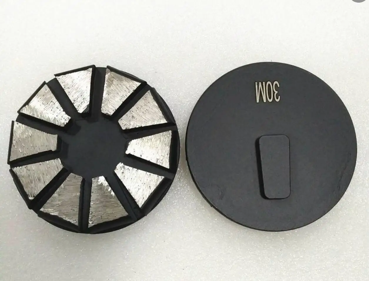 

12pcs 3'' inches Redi Lock STI Terrco Klindex Diamond Grinding Disc 10 Trapezoid Segments 83mm metal bond Concrete Pad Tools