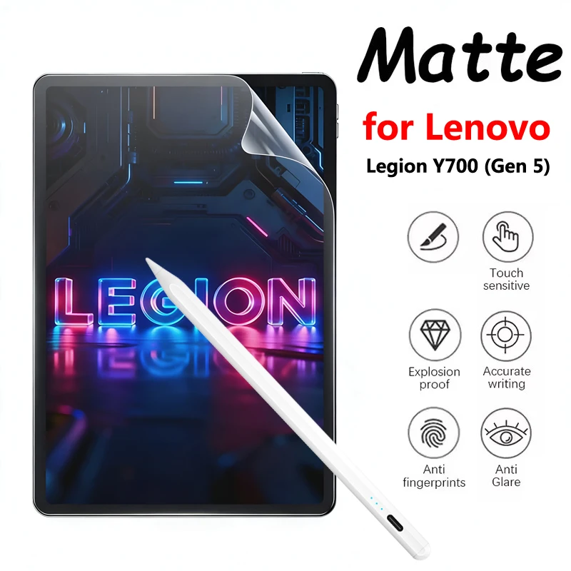 Paper Like Film Screen Protector Film Matte for Lenovo Legion Y700 Gen 5 4 5th 4th 2025 8.8 Inch Film Not Tempered Glass