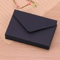 20Pcs 22x11cm Blank Mini Paper Window Envelopes  Classical White Black Kraft Wedding Invitation Gift