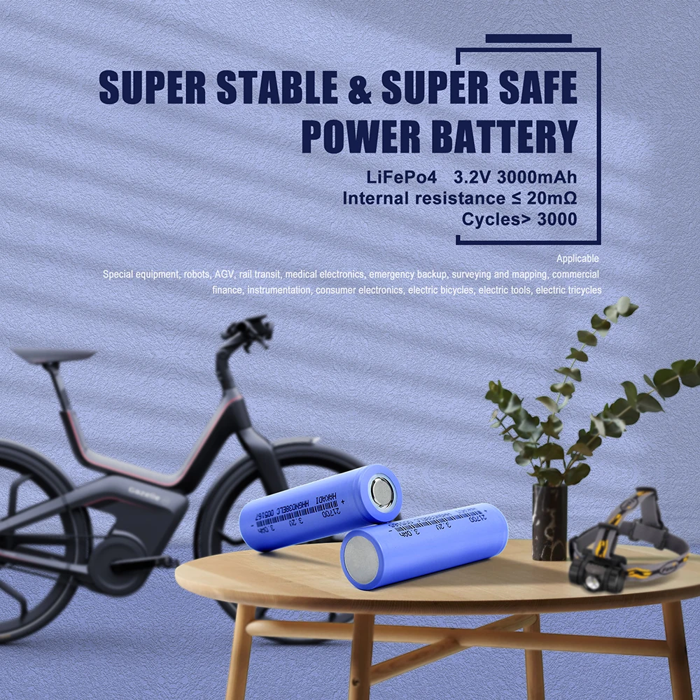 SelianEnergy 21700  Lifepo4 Rechargeable Battery 3.2V 3000mAh High Capacity Batteries DIY 12V UPS Power Bank Free shipping