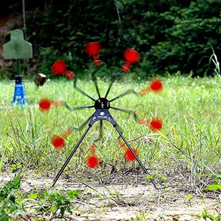 هدف دوار لإعادة ضبط عجلة فيريس مع 4 أهداف سفلية لممارسة مسدس الهواء وسيناريوهات إطلاق النار على الهدف الخارجي D