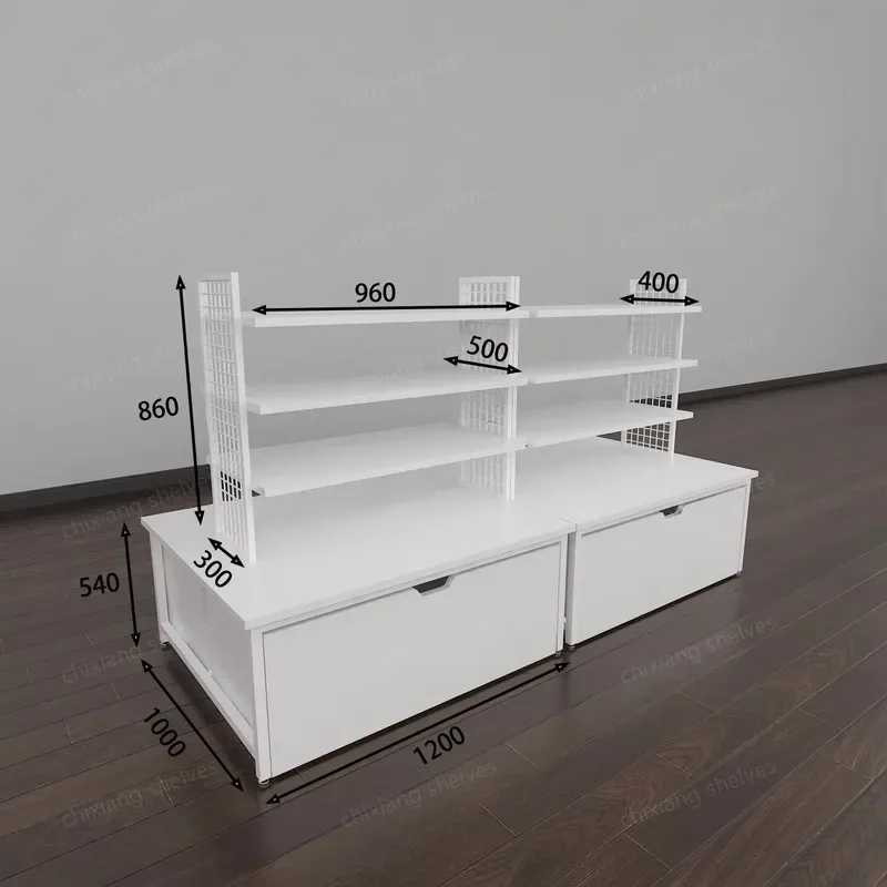 Factory custom stationery store display stand steel and wood display stand