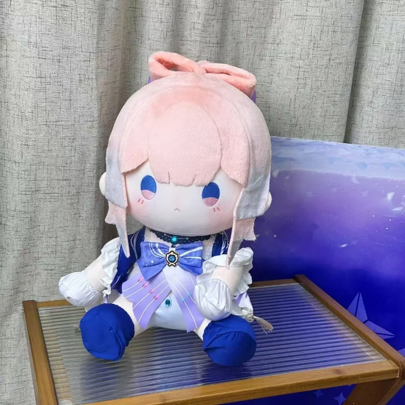 

Sangonomiya Kokomi 40cm Genshin Impact Sitting Posture Plush Cotton Doll Body With Clothes Pillow Dress Up Outfit Cute Toys Gift