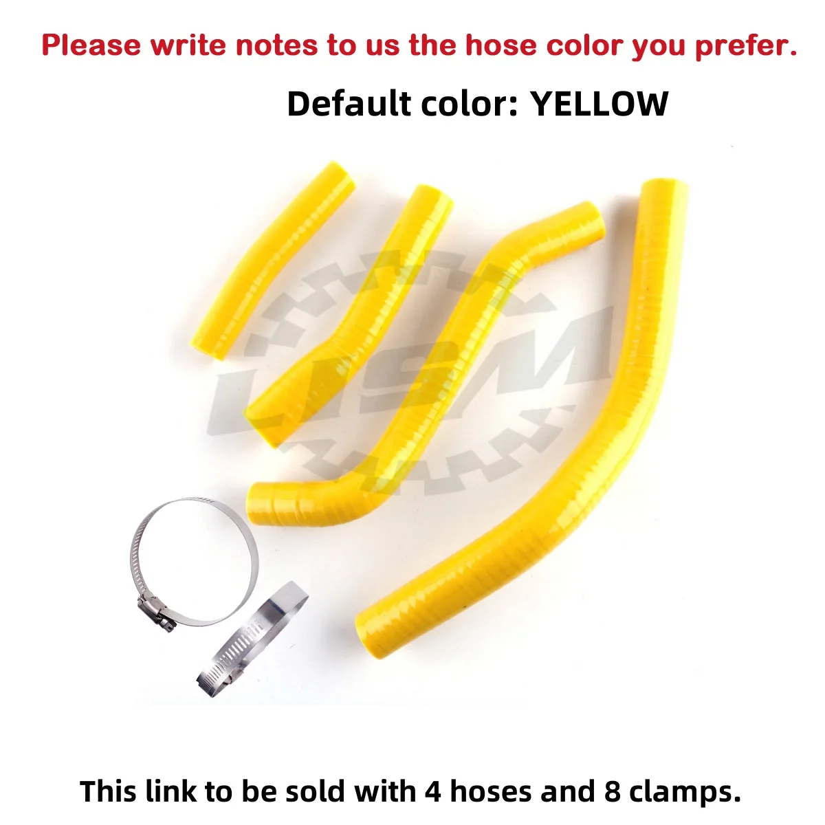 

4PCS 3PLY For 2014-2017 Yamaha YZ250F YZF250 YZ 250F Silicone Radiator Hose Replacement Perforamnce Parts 2015 2016