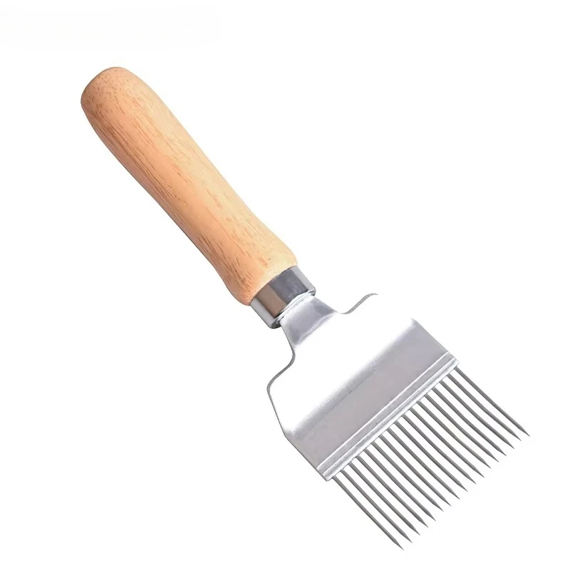 

Stainless Steel Beekeeping Tools Honey Honeycomb Scraper Uncapping Fork