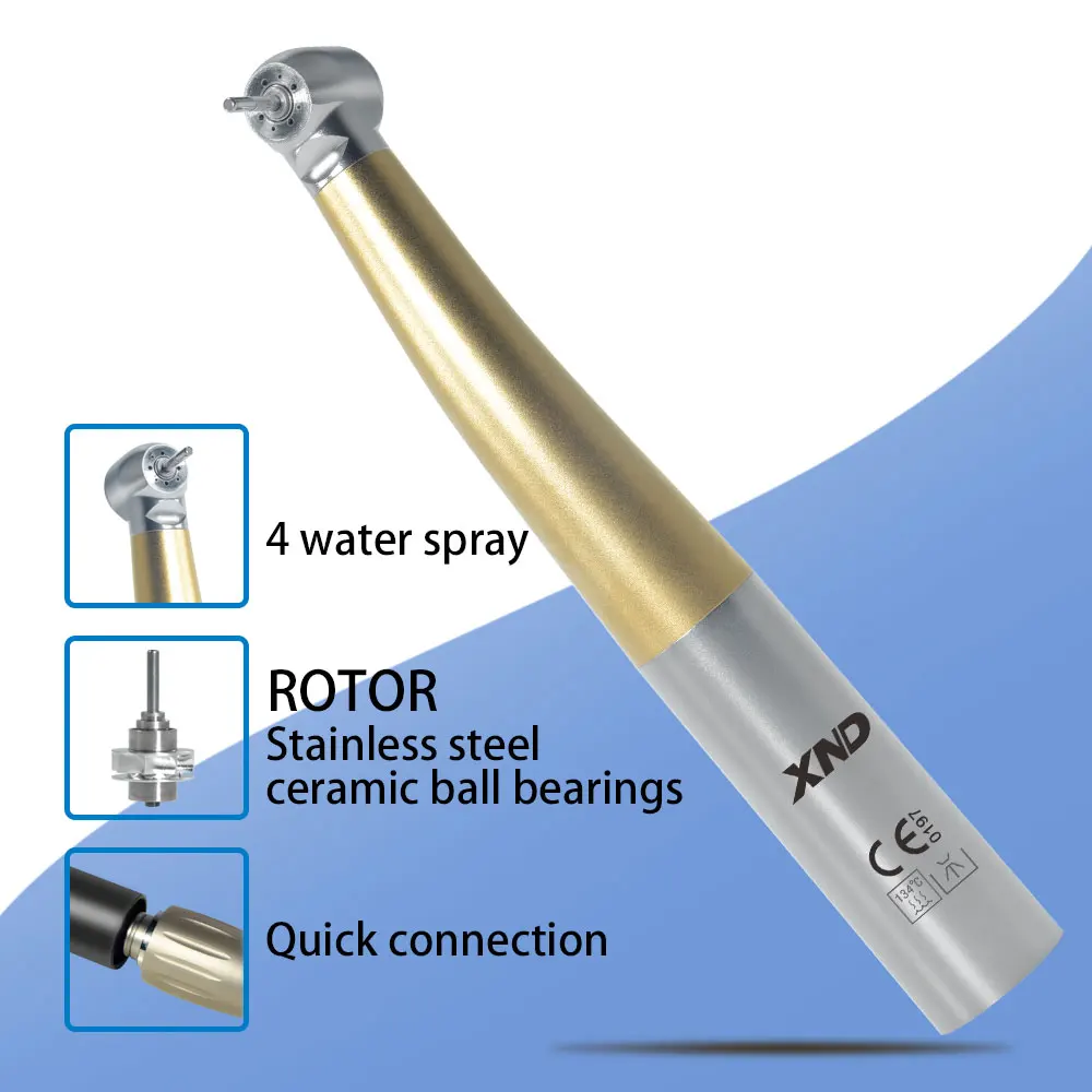 XND Dental rękojeść światłowodowa głowica dynamometryczna turbina powietrzna łożysko ceramiczne narzędzie dentystyczne kompatybilne ze złączami KaVo