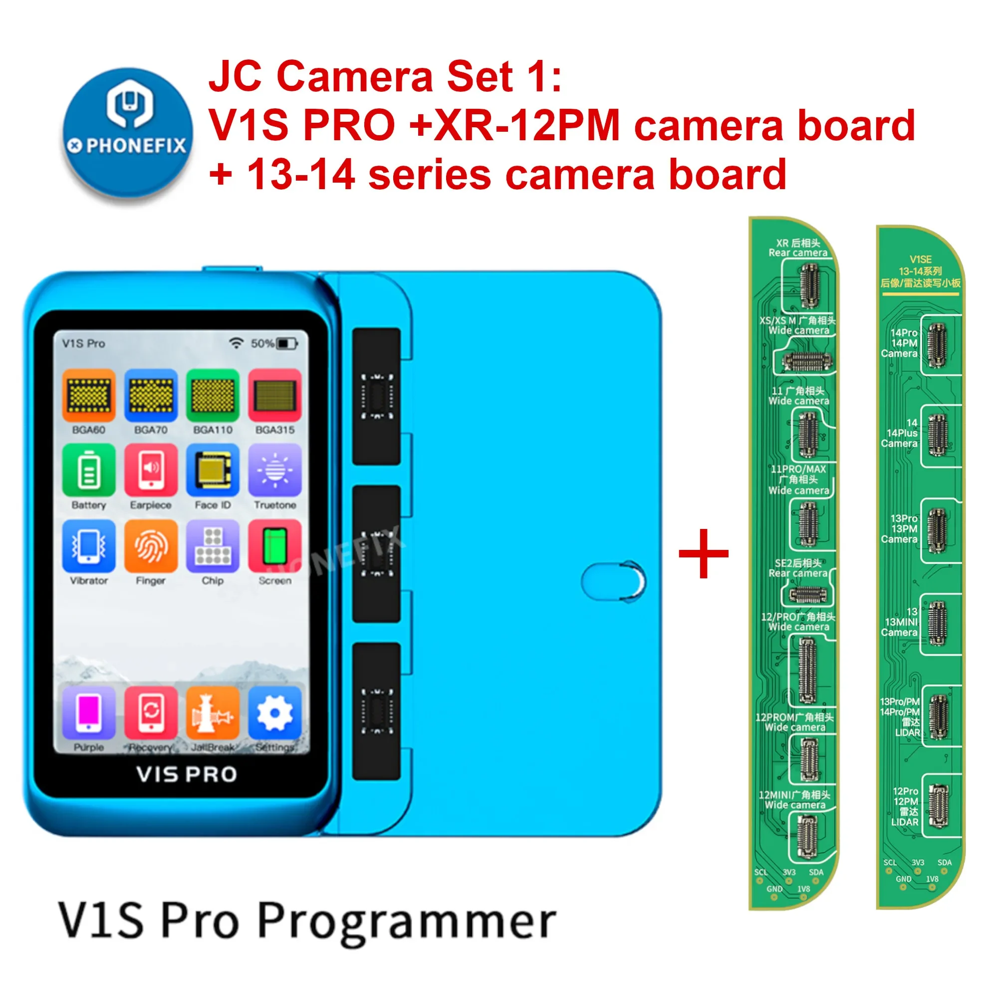 Гибкий кабель для ремонта задней камеры JCID для iPhone 11 12 13 14 15 Pro Max, необычная предупреждающая камера, важная камера, удаление сообщений