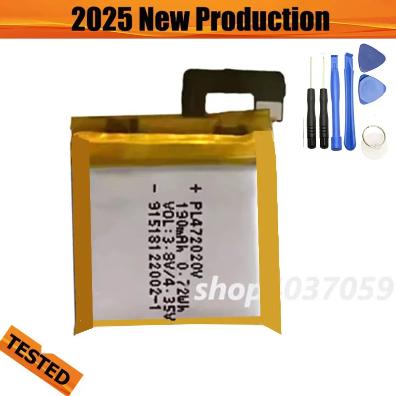 

Новый аккумулятор PL472020V 2025 для умных часов Huami Amazifit BIP S A1805 190 мАч, новая замена