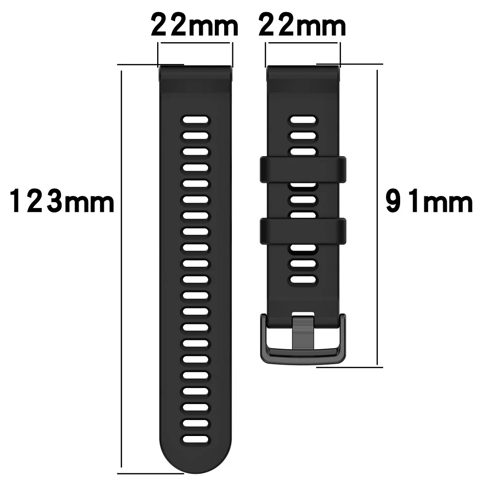 Watch Strap for Garmin Forerunner 965 Forerunner 955 Silicone Smart Watch Band Outdoor Sports Wrist Strap