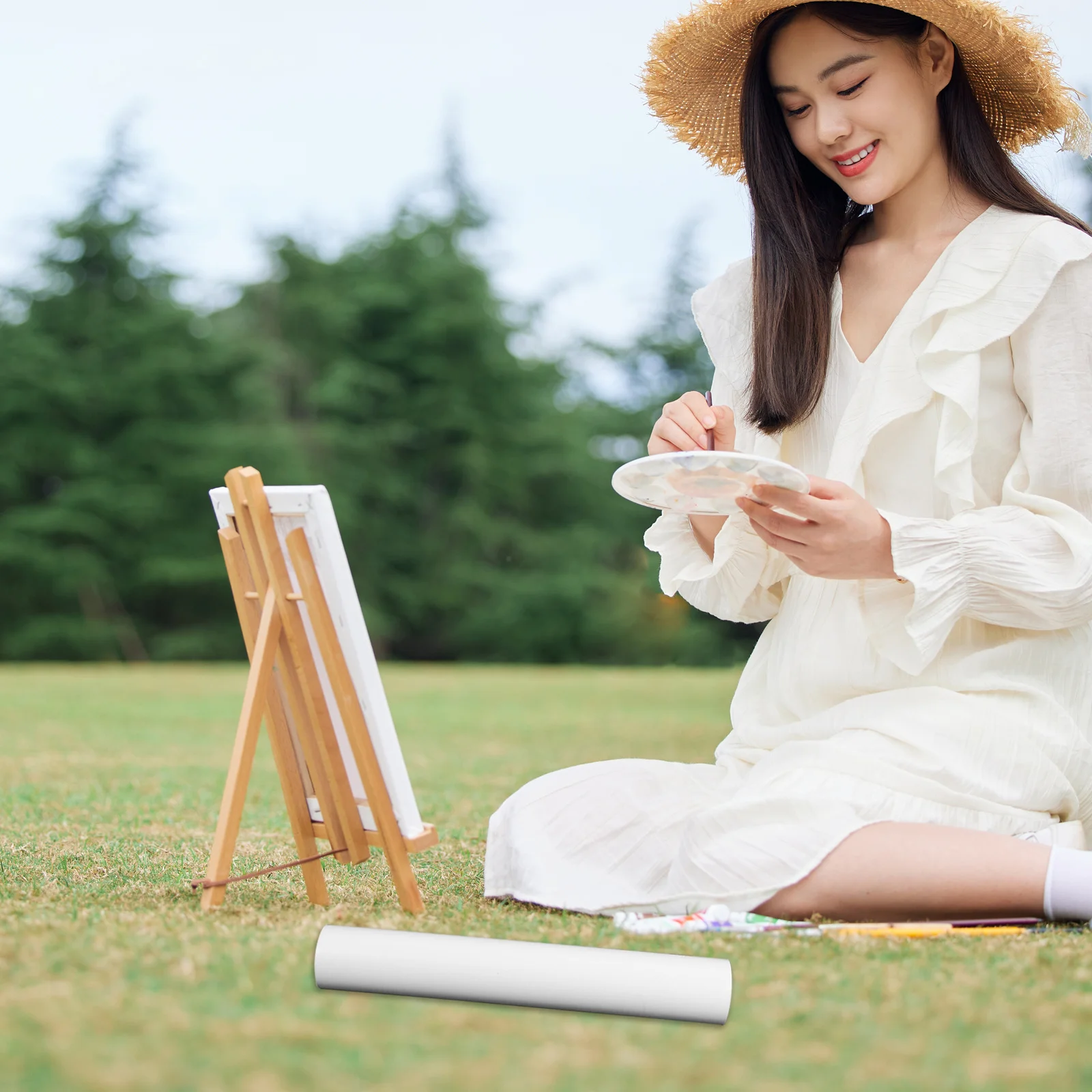 2pcs Poster Tube 100Cm Portable Artwork Storage Tube For Drawings Paintings Documents Cylinder Case For Drafting Plans