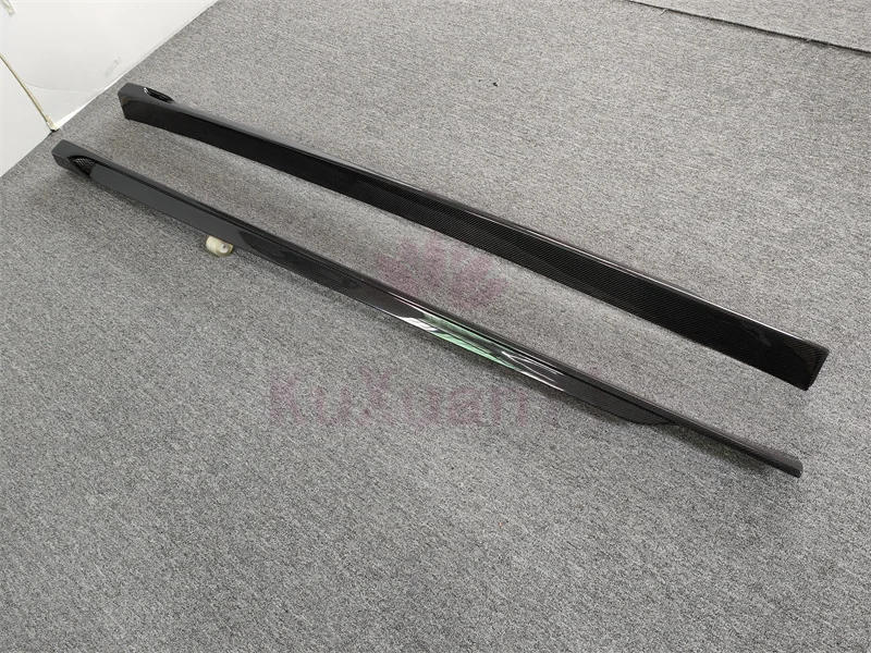 طقم تنورة جانبية على طراز LD من ألياف الكربون الحقيقية لسيارات BMW F96 X6M F96 أجزاء خارجية للسيارة تنانير جانبية أجزاء جسم السيارة F96 شفاه جانبية #4