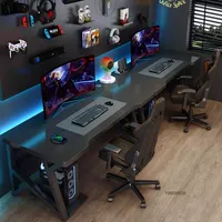 Modern Double Computer Desks Home Desktop E-sports Gaming Table Bedroom Simple Desk Student Study Tables Office Furniture EE