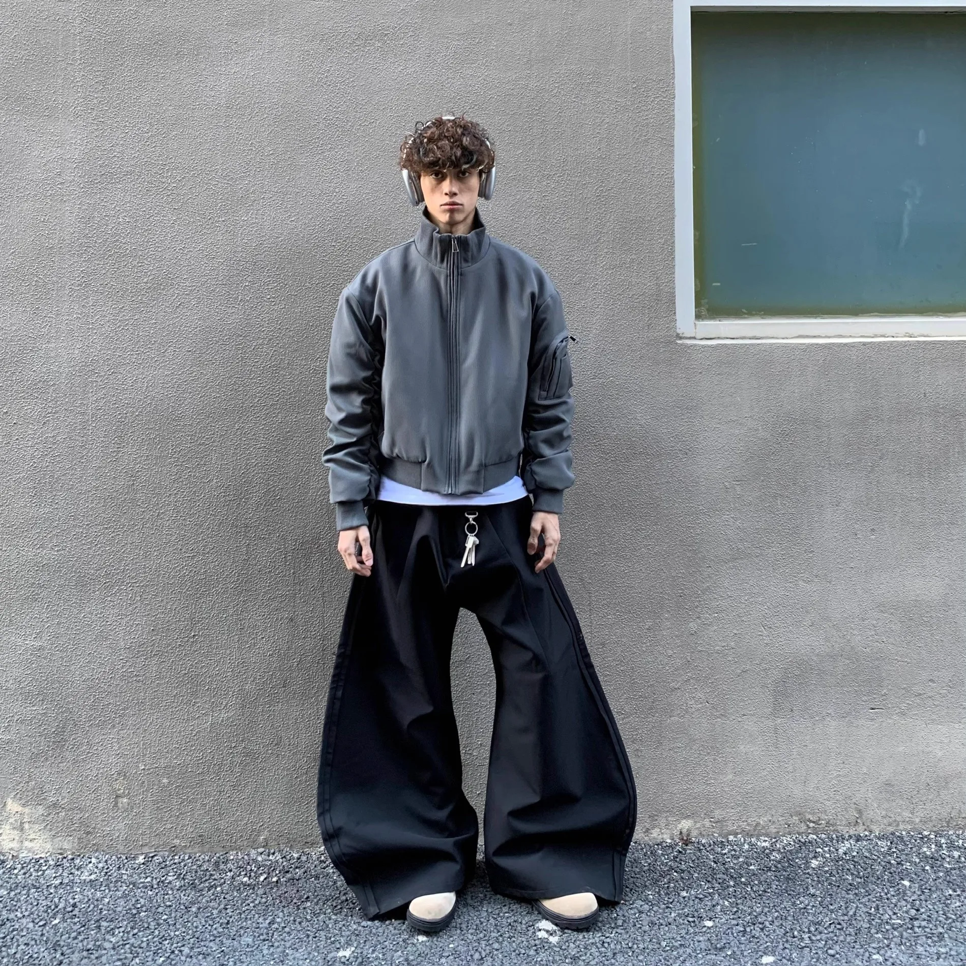 

ort Bomber Jaet MA Vintage Collar ex Cotton Polyester Fiber Warmth Youth ular Sle Flight Jaet for Summer