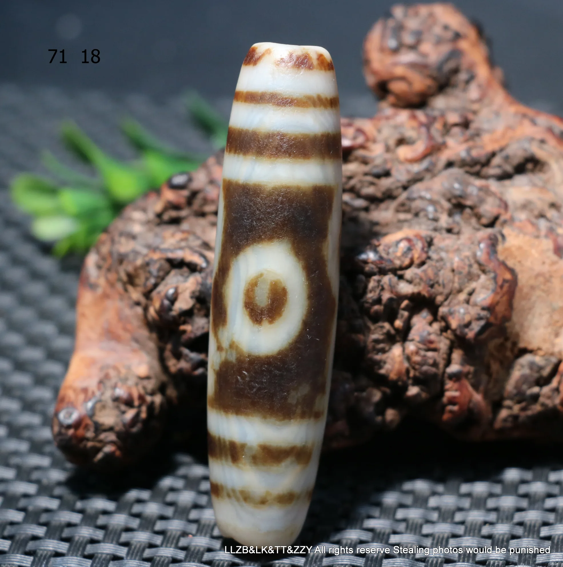 Energy Power Tibetan Old Agate 3 Eye Wisdom Elements Totem Long dZi Bead Pendant Amulet LKbrother Sauces Top Quality UPD0907A11