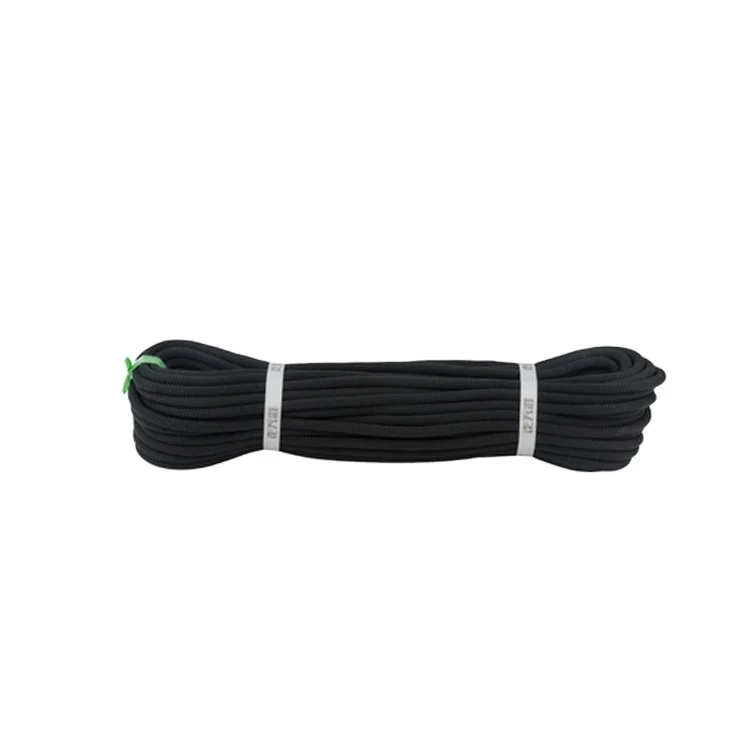 

2024 New Cheap Price 10 Meters Long 6mm Black Bearing Nylon Braidedr Auxiliary Climbing Rope for Working At Heights