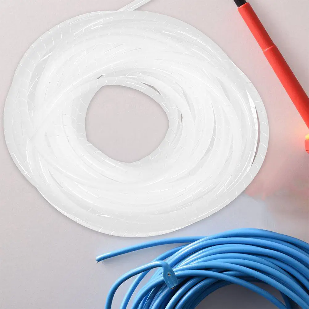 2Pcs Spiral Wire Wraps Adjustable Cable Organizer Sleeve Insulated for Home Office Industrial Use Cord Wire