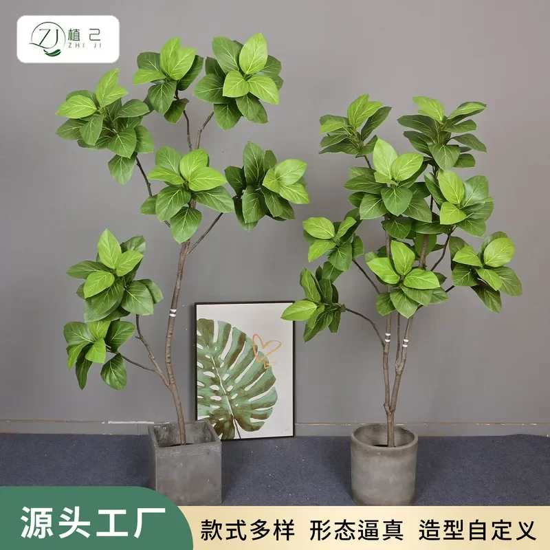 Large Artificial Alpine Fir Tree Simulation Green Plant Floor Potted Landscape Decoration for Office Home Photo Background
