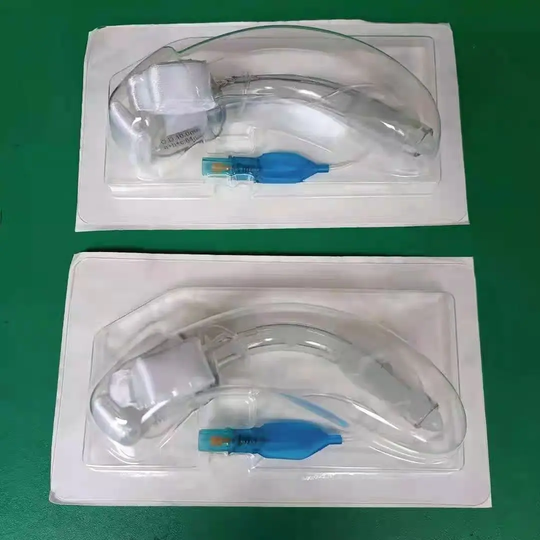 Medical grade PVC ethylene oxide sterilization disposable standard with sleeve tracheostomy tube for adults/children