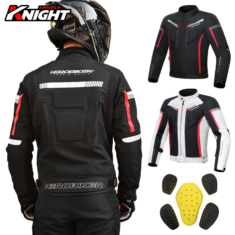 

Men's Motorcycle Jacket Anti-fall Wear-resistant Motorbike Jacket With 5pcs Protector Motocross Racing Clothing Protection M-3XL