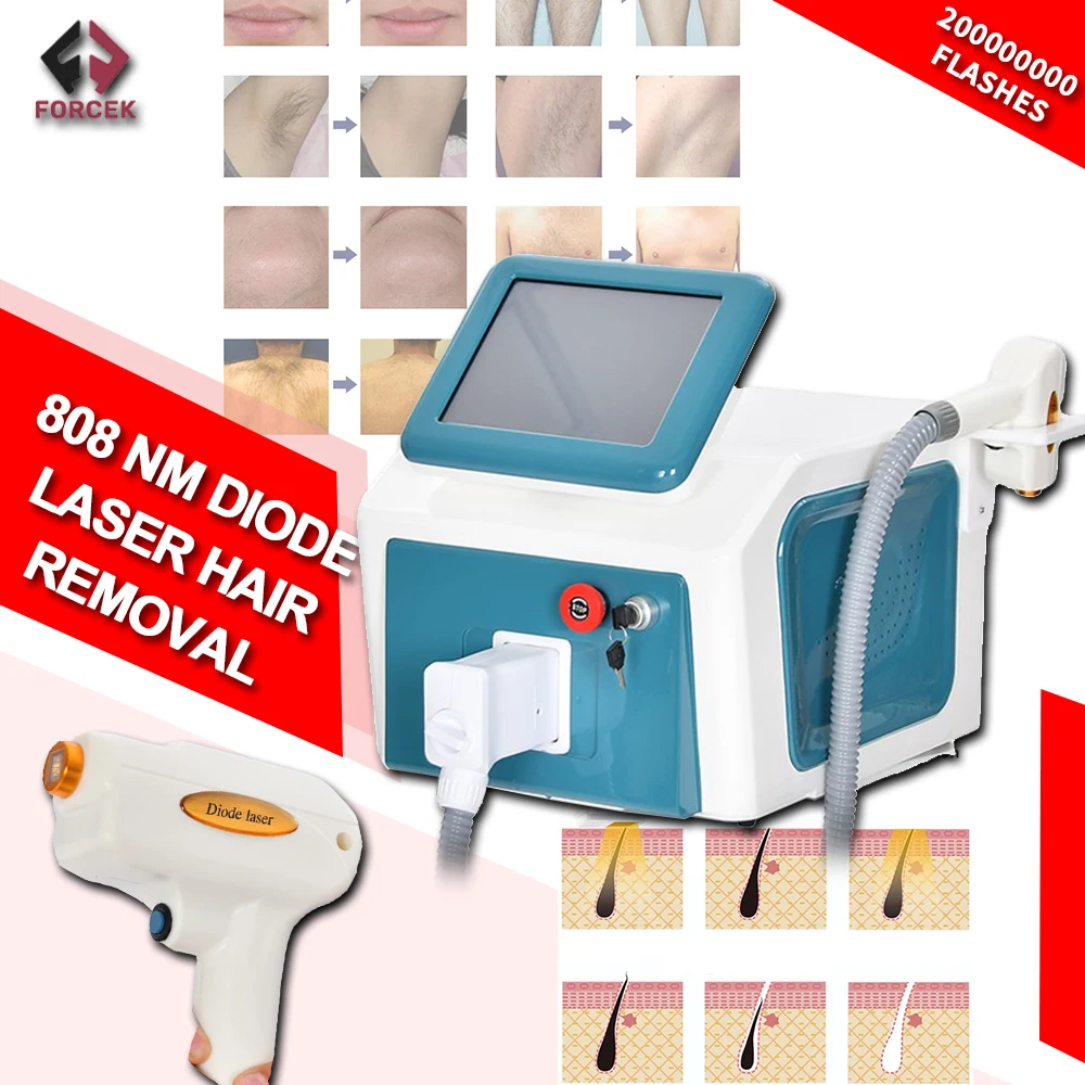 808nm Diode Permanent and Painless Hair Removal Laser Hair Removal Machine 3500w Three Wavelengths Ice Titanium Device