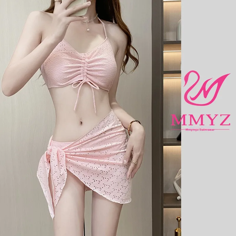 

Powen Sexy Bikini Bathing Suit Tee-Piece Setswimsuit Women Korean Sle Hot Spring Swimwear Casual Surf Suit with Chest Pad...