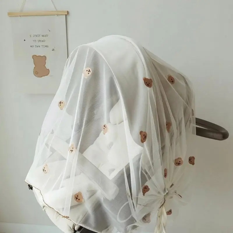 

K1KC Sun-Protective Net for Pram Baby Stroller Breathable Mesh Cover Mosquito Net