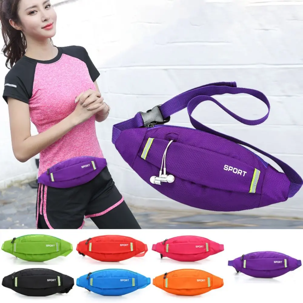 Gym Bag Small Crossbody Sling Bag Pocket Phone Bag Waterproof Running Waist Bag Phone Holder Anti-theft Adjustable Running Pouch