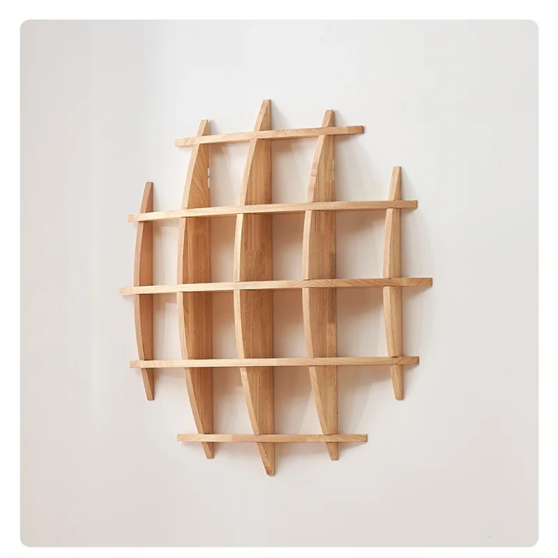custom.Antiquestand Display Rastic Wooden Round Shelf Wall Mounted Floating Shelf Display Storage Bookshelf