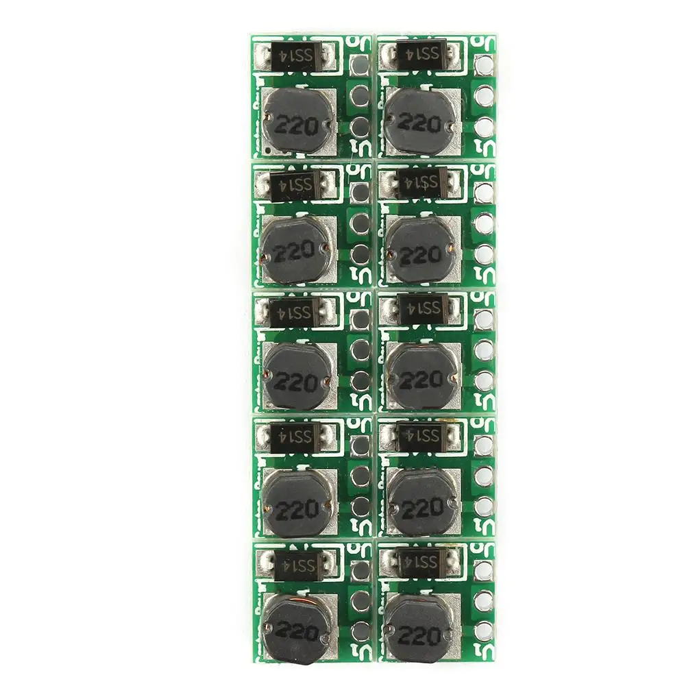 10Pcs DC DC Boost Converter Module 1.5 4.2V to 5V4 Frequency Converter