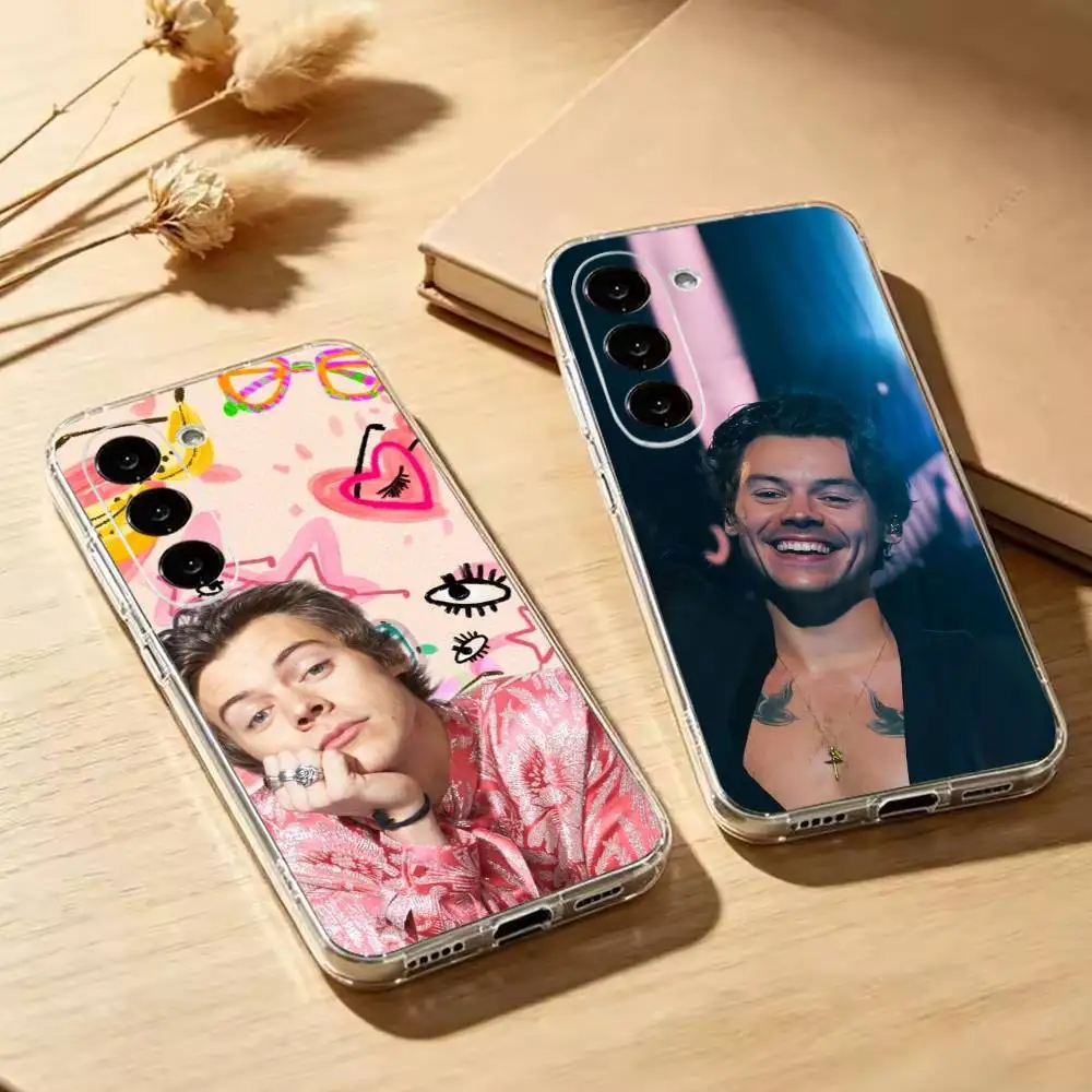 Singer H-HaRRy S-Styles Phone Case For Samsung Galaxy A73,A72,A71,A70,A53,A52,A51Transparent Cover