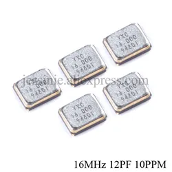 5pcs/lot 2016 SMD Passive Crystal Oscillator 16MHz 16 MHz 16M Hz 12PF 10PPM Resonator 4Pin YSX211SL
