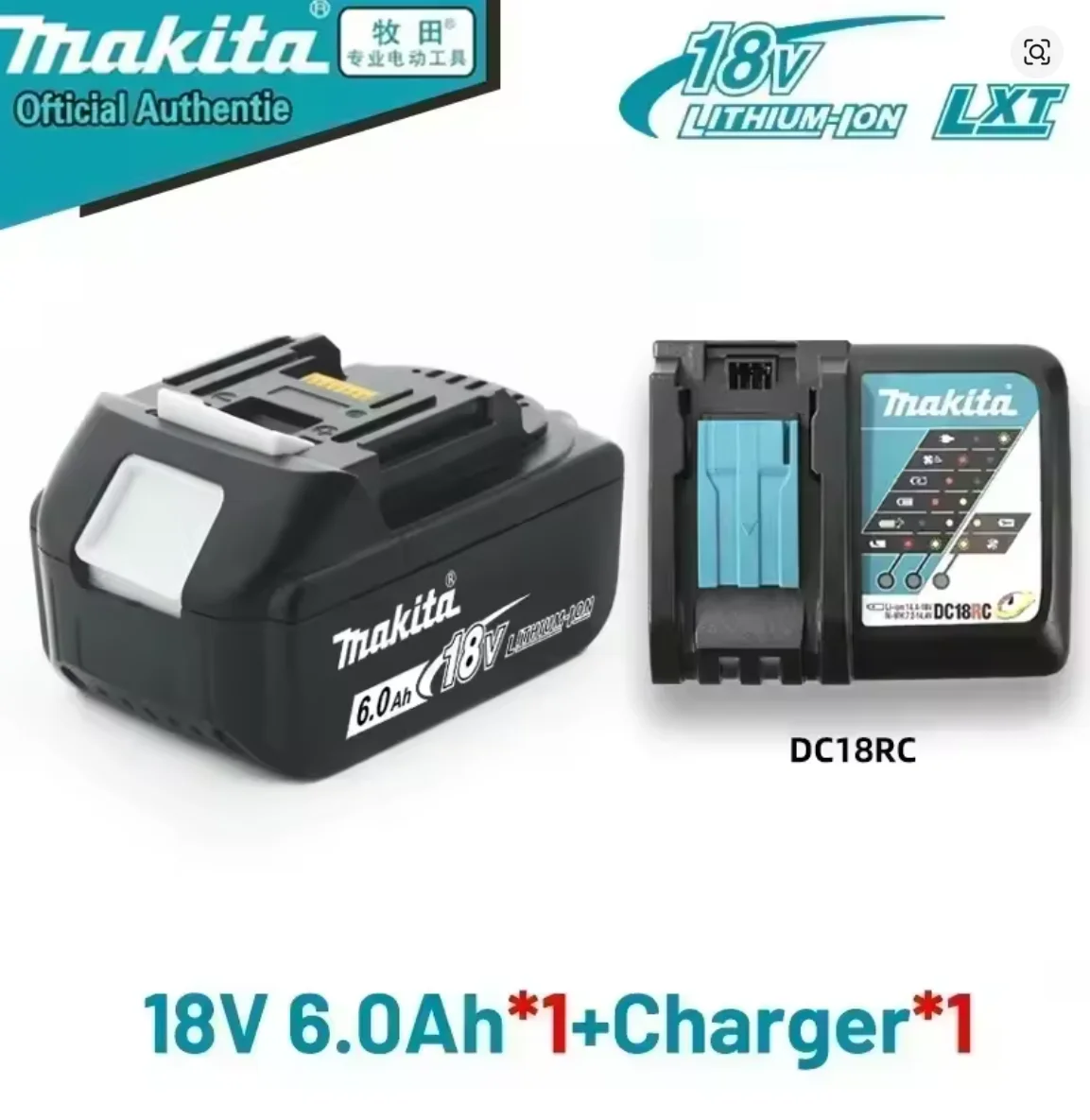 

Makita 18V original tool battery, BL1860 BL1850，6.0AH 6000mAh，Compatible with 18V electric drills, chainsaws, and angle grinders