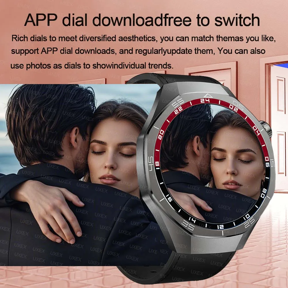 الرجال زائد ساعة ذكية GPS المسار ساعة AMOLED شاشة مراقب معدل ضربات القلب بلوتوث دعوة IP67 مقاوم للماء الرجال Smartwatch برو جديد #5