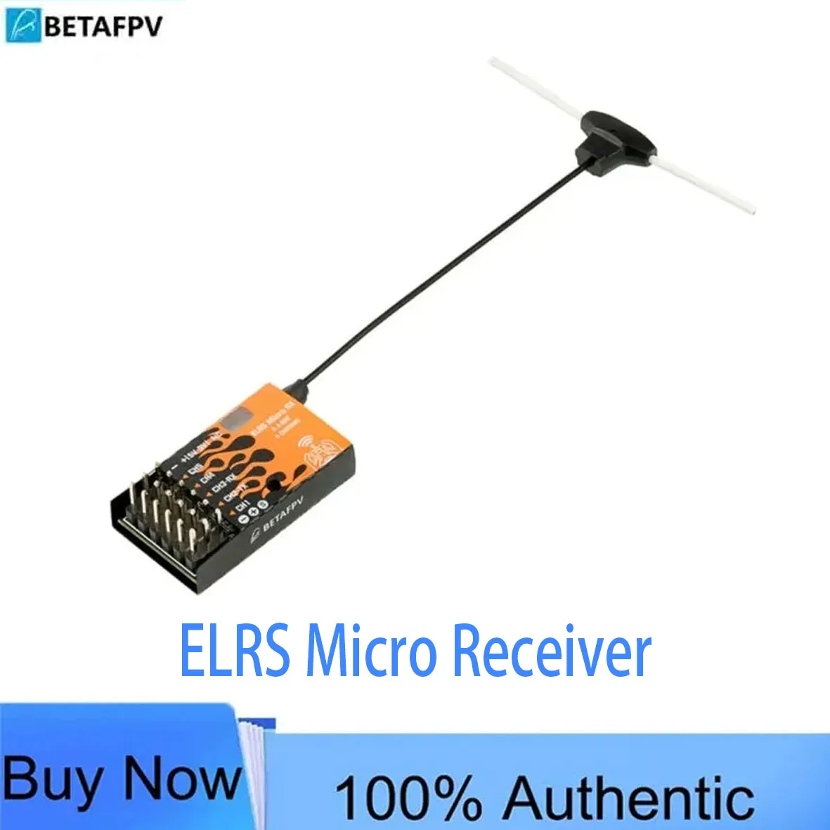 BETAFPV ELRS Micro Receiver RC 2.4G 5 Channel PWM/CRSF 5V~9V Output For Long-Distance Fixed-Wing Helicopter Ship Model Car DIY