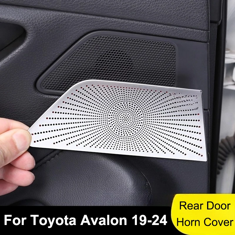 

For Toyota Avalon 19-24 Rear Door Horn Cover Speaker Protective Cover Car Door Handle Sticker Trim Interior Accessories