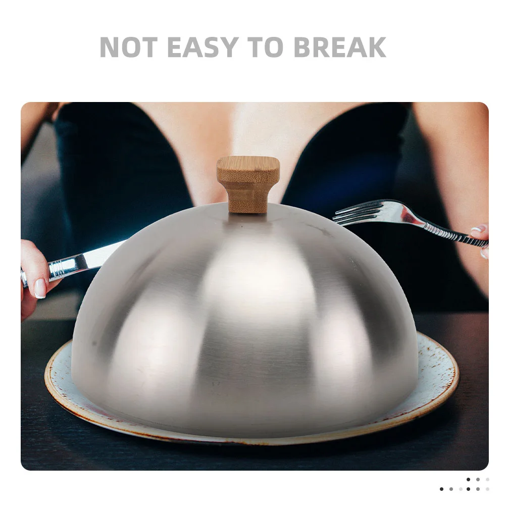 

Stainless Steel Food Cover Oil-Proof Kitchen Gadget Anti-Splash Dustproof Meal Lid For Home Bbq Household Use
