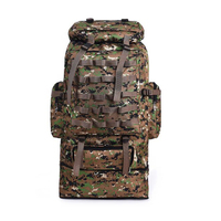 100L Outdoor Tactical Backpack Camouflage Hiking Climbing Bag Large Mountaineering Camping Rucksack Waterproof Travel Pack