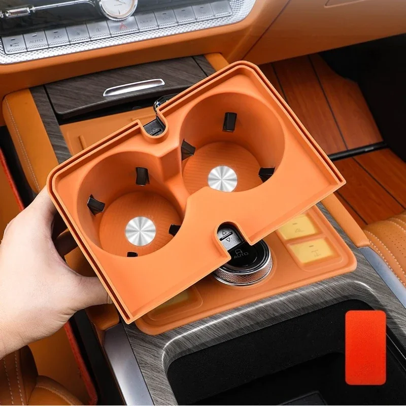 For Tank 500 Hi4-T Central Control Water Cup Dust Pad Wireless Silicone Pad Interior Shock Absorption and Anti-skid Accessories