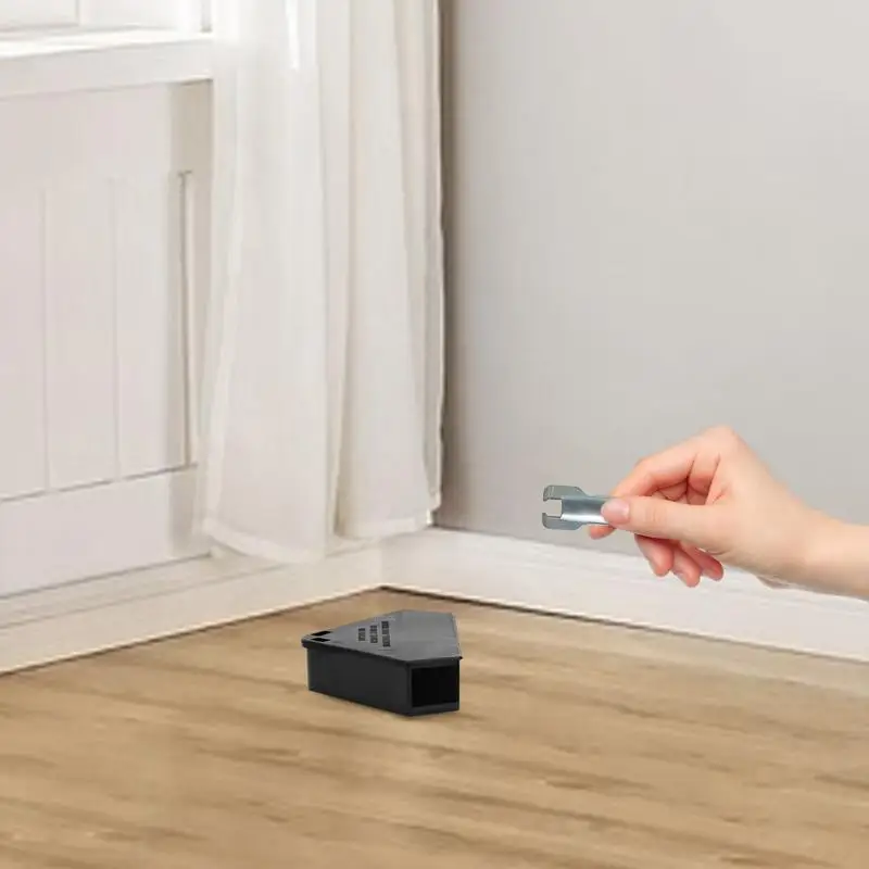 Estación de cebo para ratones al aire libre, estaciones para ratones, caja de cebo, cebo triangular reutilizable, cajas de cebo exteriores, trampa, caja de cebo